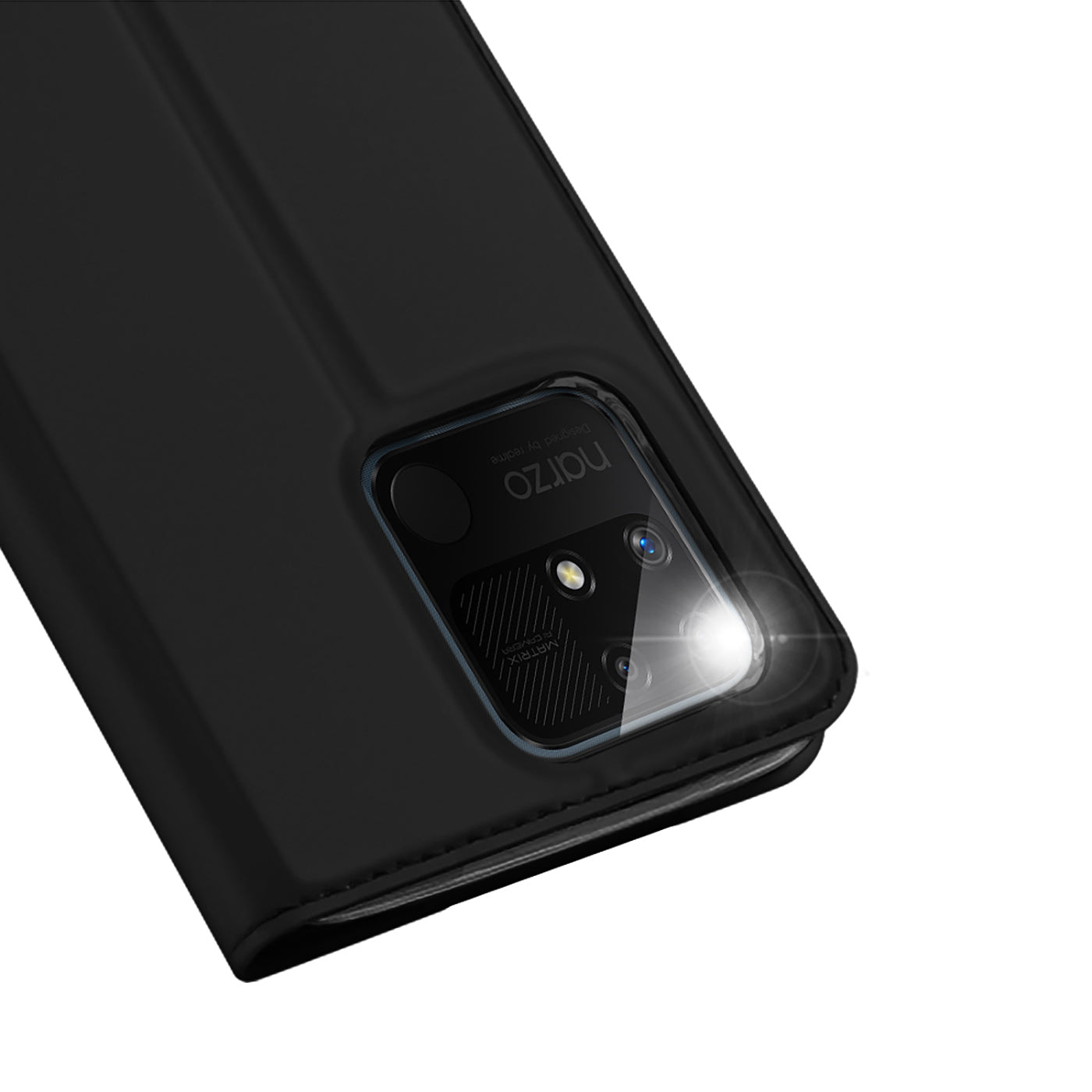 Dux Ducis Skin Pro atverčiamas dėklas Realme Narzo 50A – juodas -- Realme Narzo 50A