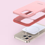 Choetech MagSafe dėklas iPhone 13 Pro – rožinis