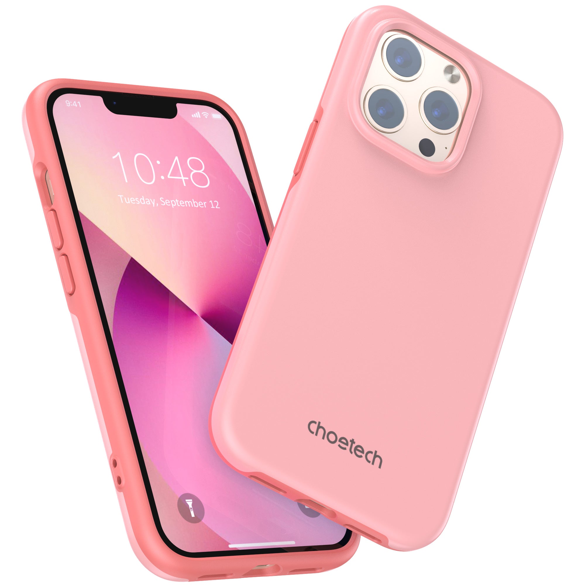 Choetech MagSafe dėklas iPhone 13 Pro – rožinis