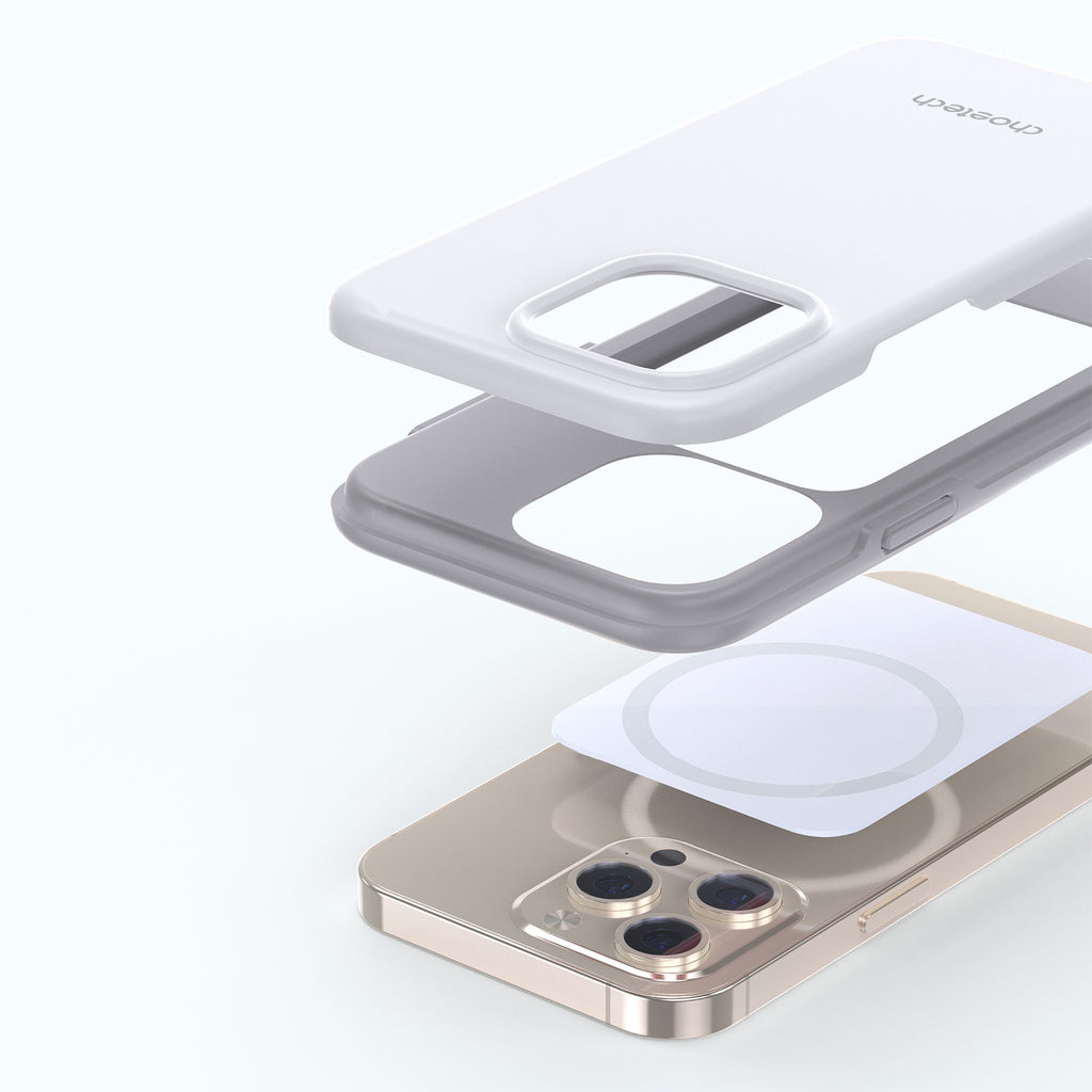 Choetech MagSafe dėklas iPhone 13 Pro Max – baltas