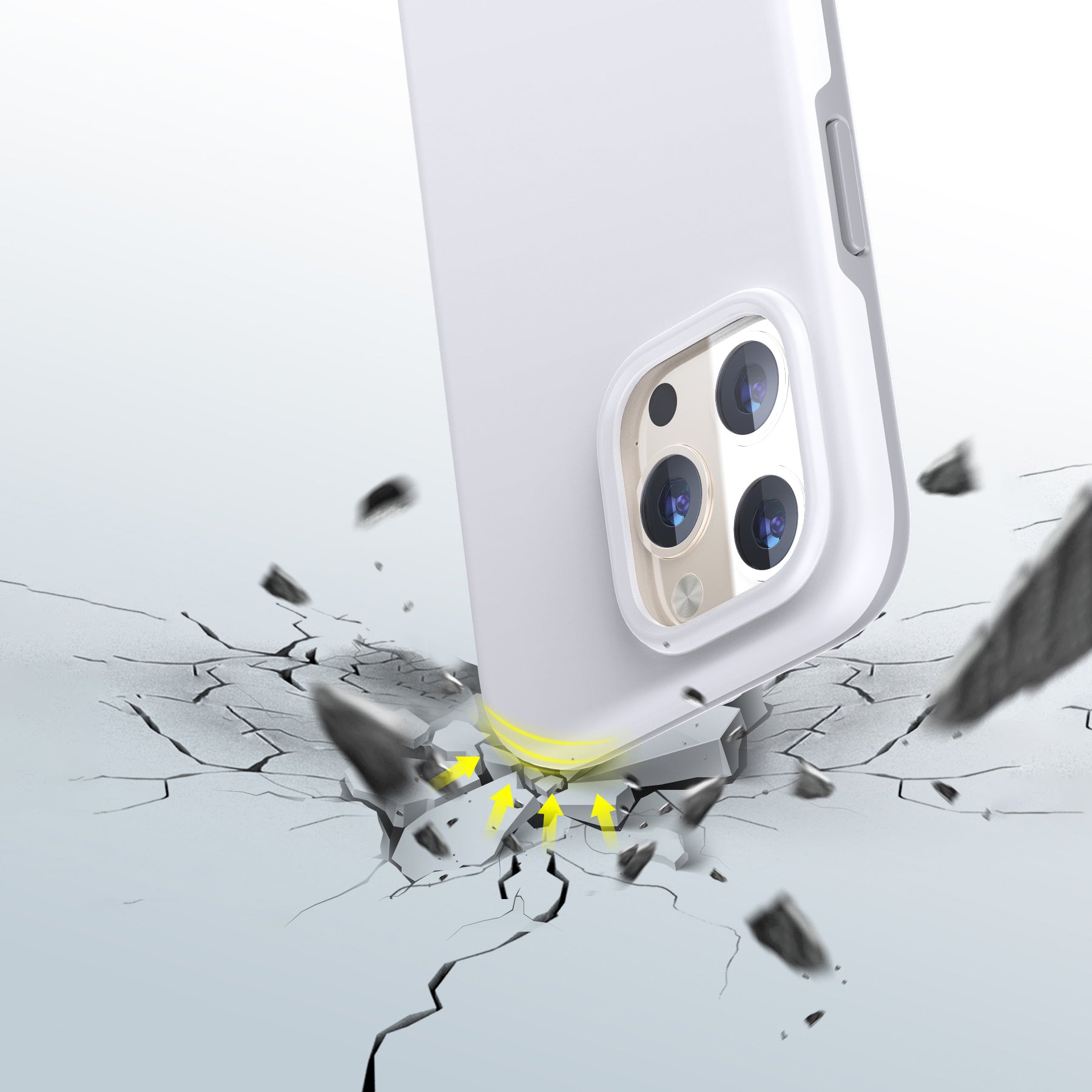 Choetech MagSafe dėklas iPhone 13 Pro Max – baltas