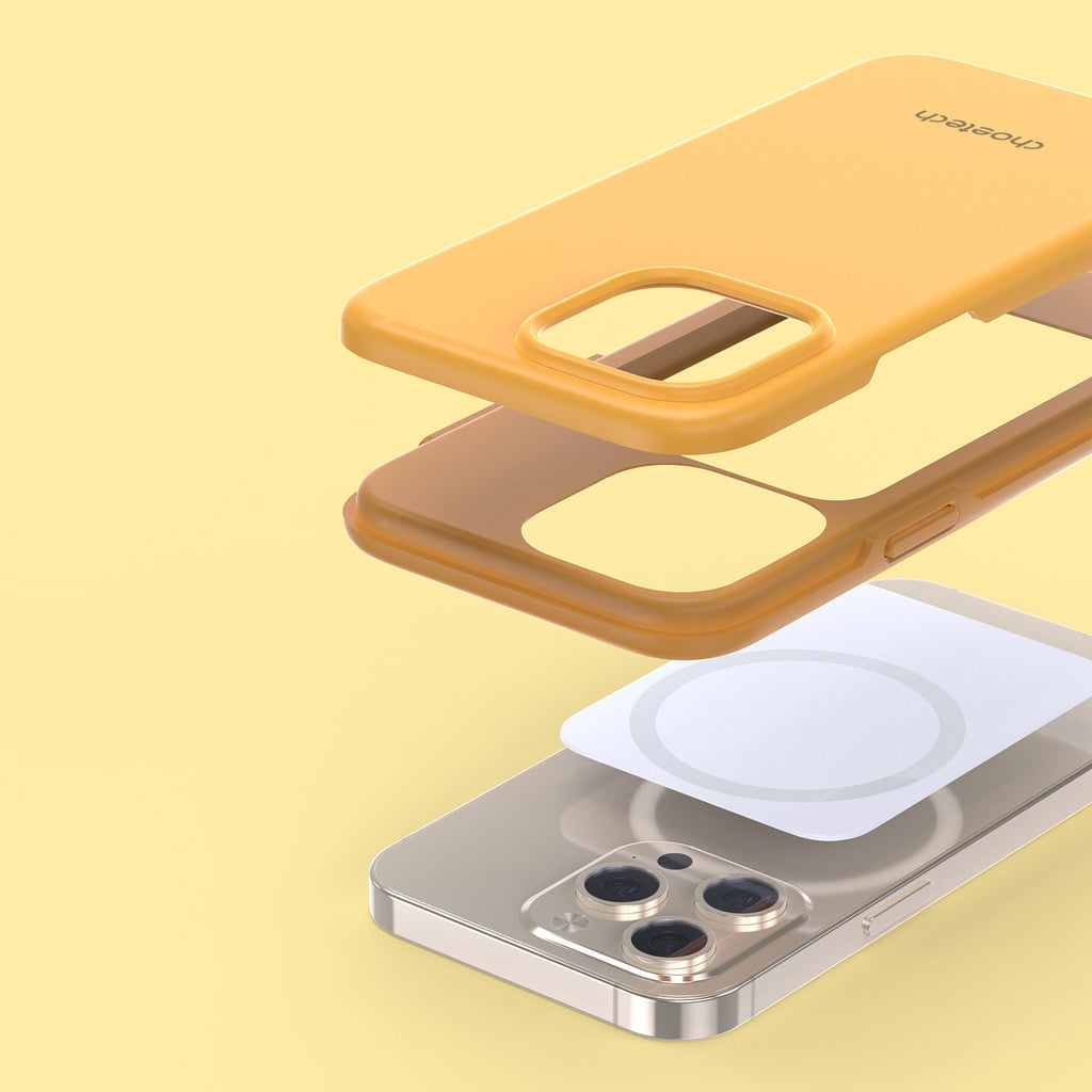 Choetech MagSafe dėklas iPhone 13 Pro Max – oranžinis