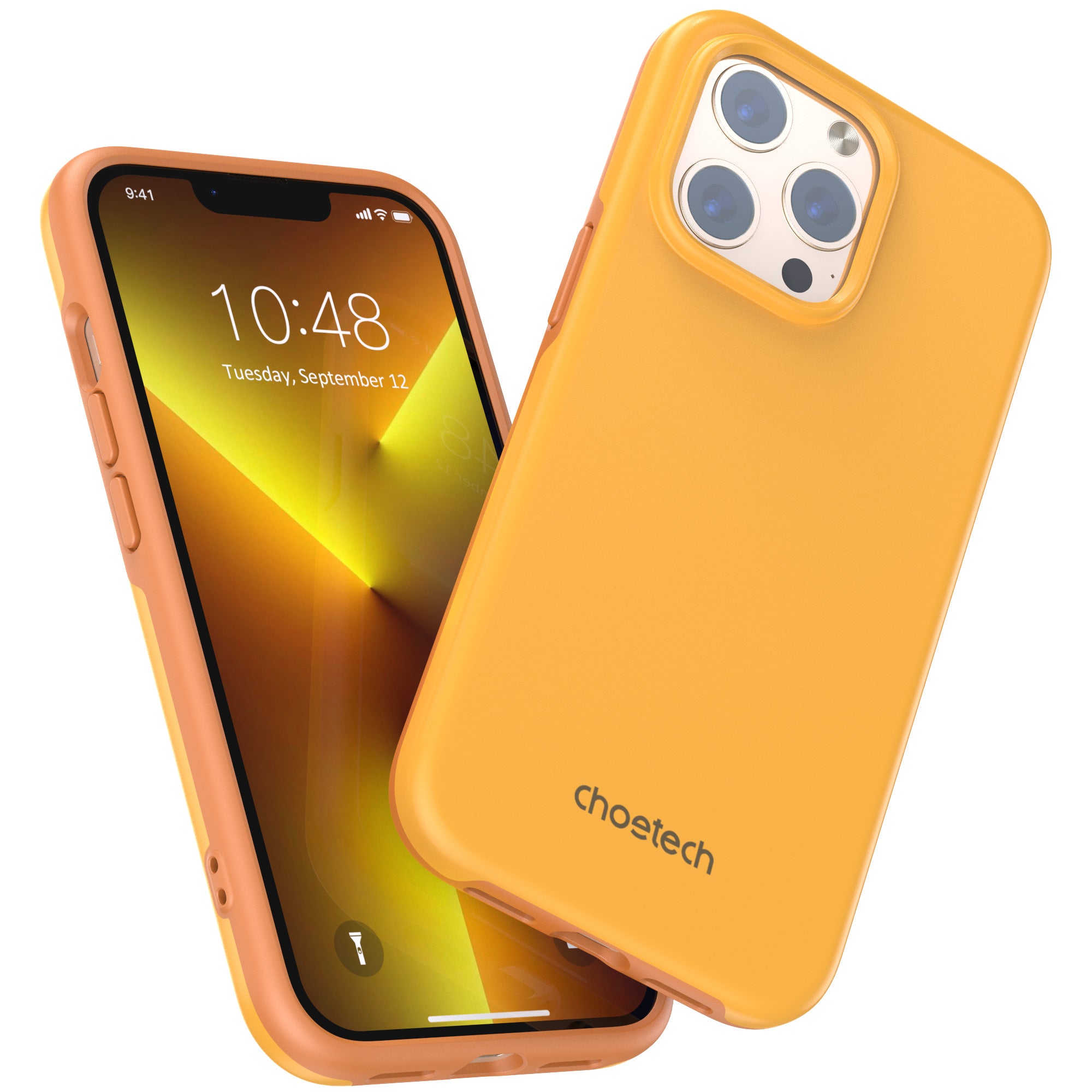 Choetech MagSafe dėklas iPhone 13 Pro Max – oranžinis