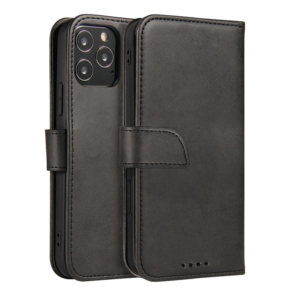 Magnet Case elegskruzdžių dėklo dangtelis su atvartu ir stovo funkcija Motorola Moto E32 juodai -- Motorola Moto E32