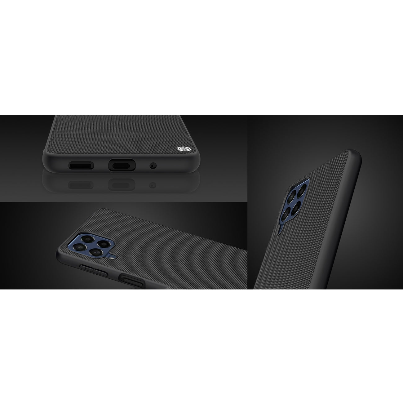 Nillkin Textured dėklas Samsung Galaxy M53 5G – juodas -- Samsung Galaxy M53