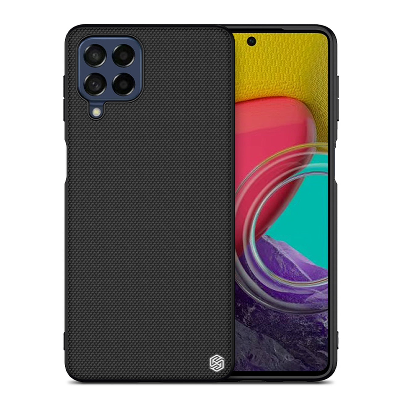Nillkin Textured dėklas Samsung Galaxy M53 5G – juodas -- Samsung Galaxy M53