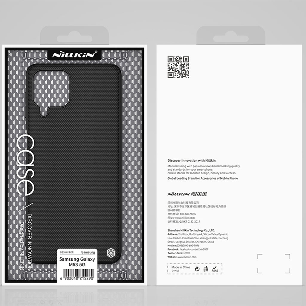 Nillkin Textured dėklas Samsung Galaxy M53 5G – juodas -- Samsung Galaxy M53