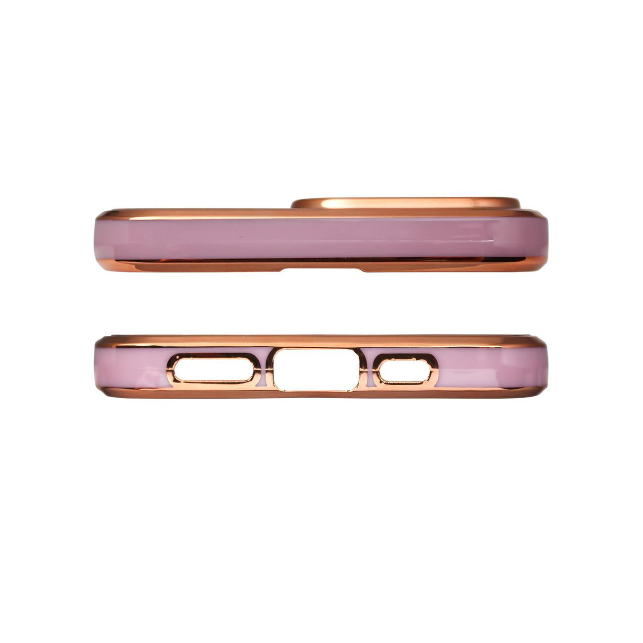 Xiaomi Redmi Note 11 dėklas – violetinis su auksiniu rėmeliu -- Xiaomi Redmi Note 11