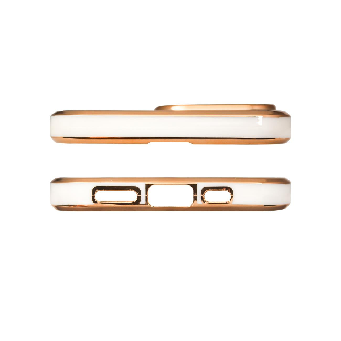 Silikoninis dėklas Xiaomi Redmi Note 11 – baltas su auksu -- Xiaomi Redmi Note 11
