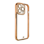 Skaidrus TPU dėklas Xiaomi Redmi Note 11 Pro – auksinis rėmelis -- Xiaomi Redmi Note 11 Pro