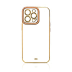 Skaidrus TPU dėklas Xiaomi Redmi Note 11 Pro – auksinis rėmelis -- Xiaomi Redmi Note 11 Pro