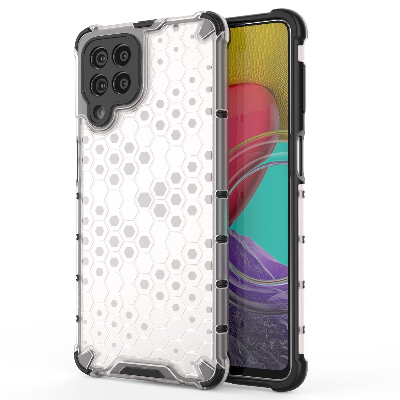 Skaidrus korio rašto dėklas Samsung Galaxy M53 5G -- Samsung Galaxy M53