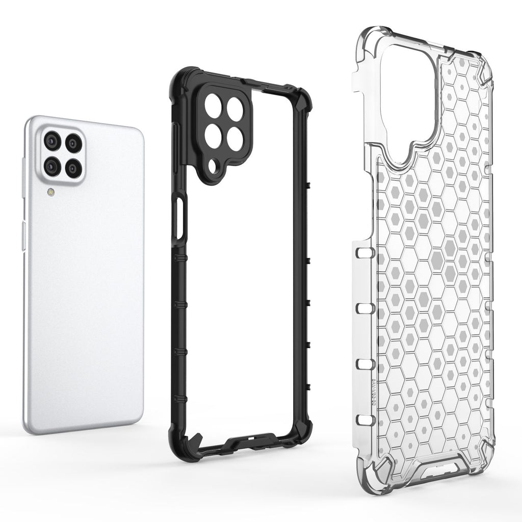 Šarvuotas dėklas Samsung Galaxy M53 5G – juodas -- Samsung Galaxy M53