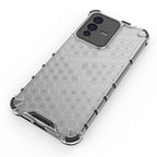 Honeycomb dėklas armored dangtelis su gel frame Vivo V23 5G juodas -- Vivo V23