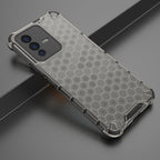 Honeycomb dėklas armored dangtelis su gel frame Vivo V23 5G juodas -- Vivo V23