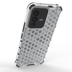 Honeycomb dėklas armored dangtelis su gel frame Vivo V23 5G juodas -- Vivo V23