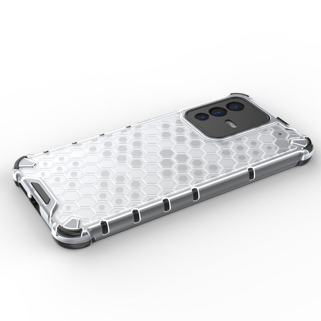 Honeycomb dėklas armored dangtelis su gel frame skirtas Vivo V23 5G skaidriai -- Vivo V23 5G