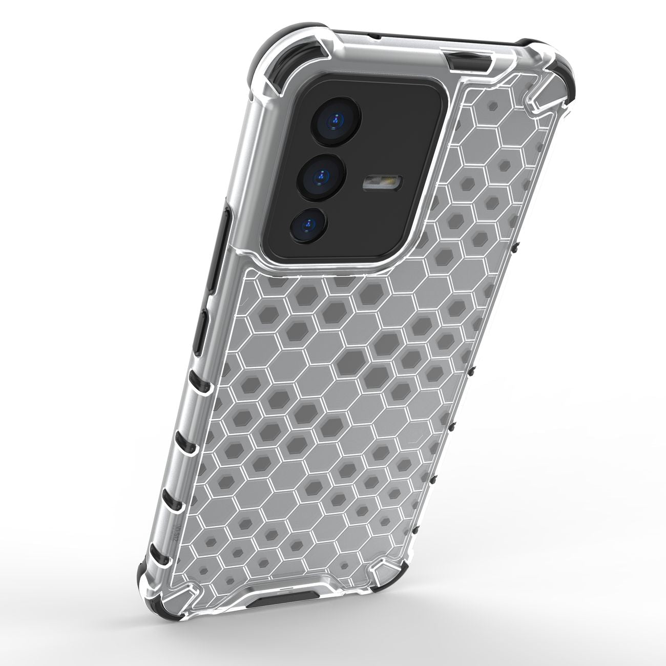 Honeycomb dėklas armored dangtelis su gel frame skirtas Vivo V23 5G skaidriai -- Vivo V23 5G