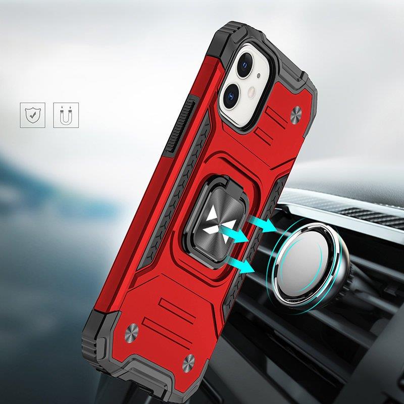 Wozinsky Ring Armor dėklas iPhone 14 Plus – raudonas