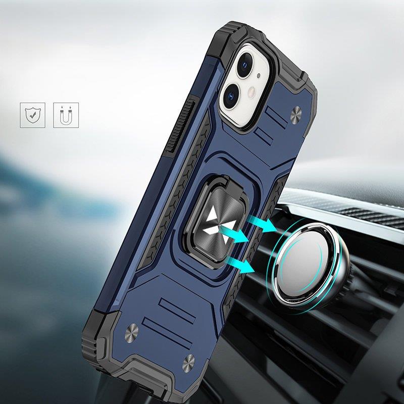 Wozinsky Ring Armor dėklas iPhone 14 Plus – mėlynas