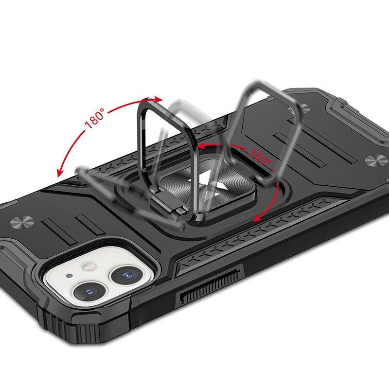 Wozinsky Ring Armor dėklas iPhone 14 Max – juodas