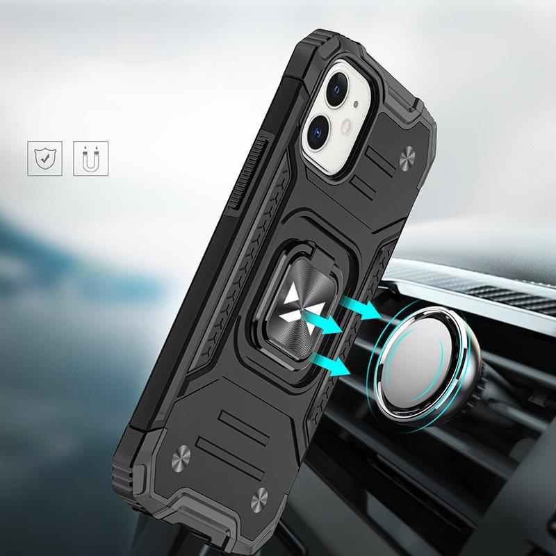 Wozinsky Ring Armor dėklas iPhone 14 Max – juodas