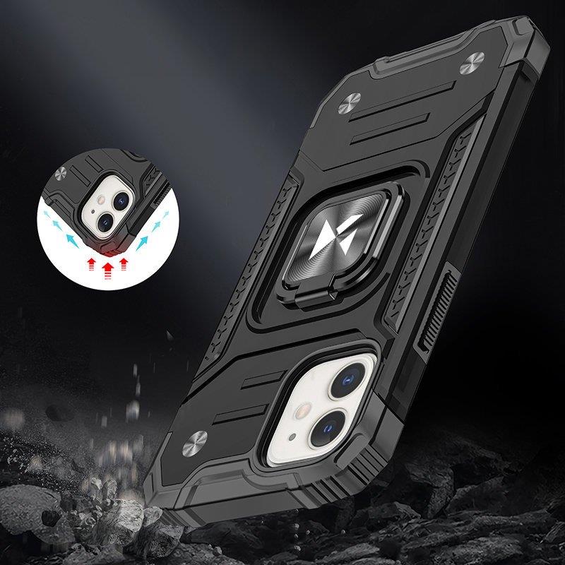 Wozinsky Ring Armor dėklas iPhone 14 Max – juodas