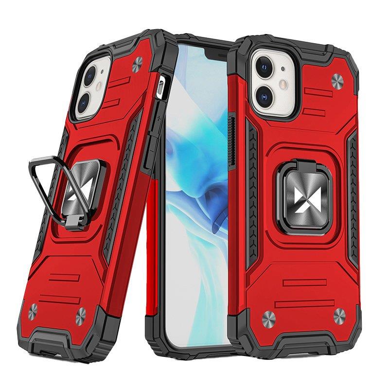 Wozinsky Ring Armor dėklas iPhone 14 – raudonas