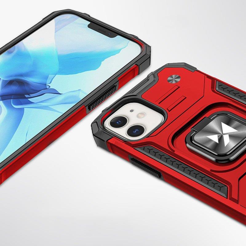 Wozinsky Ring Armor dėklas iPhone 14 – raudonas