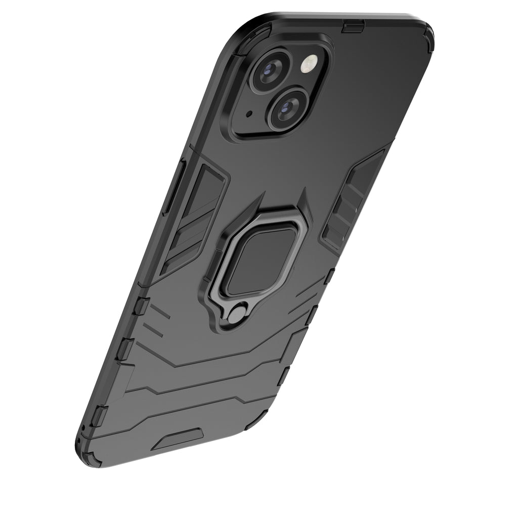 Ring Armor dėklas iPhone 14 – juodas, su žiedu