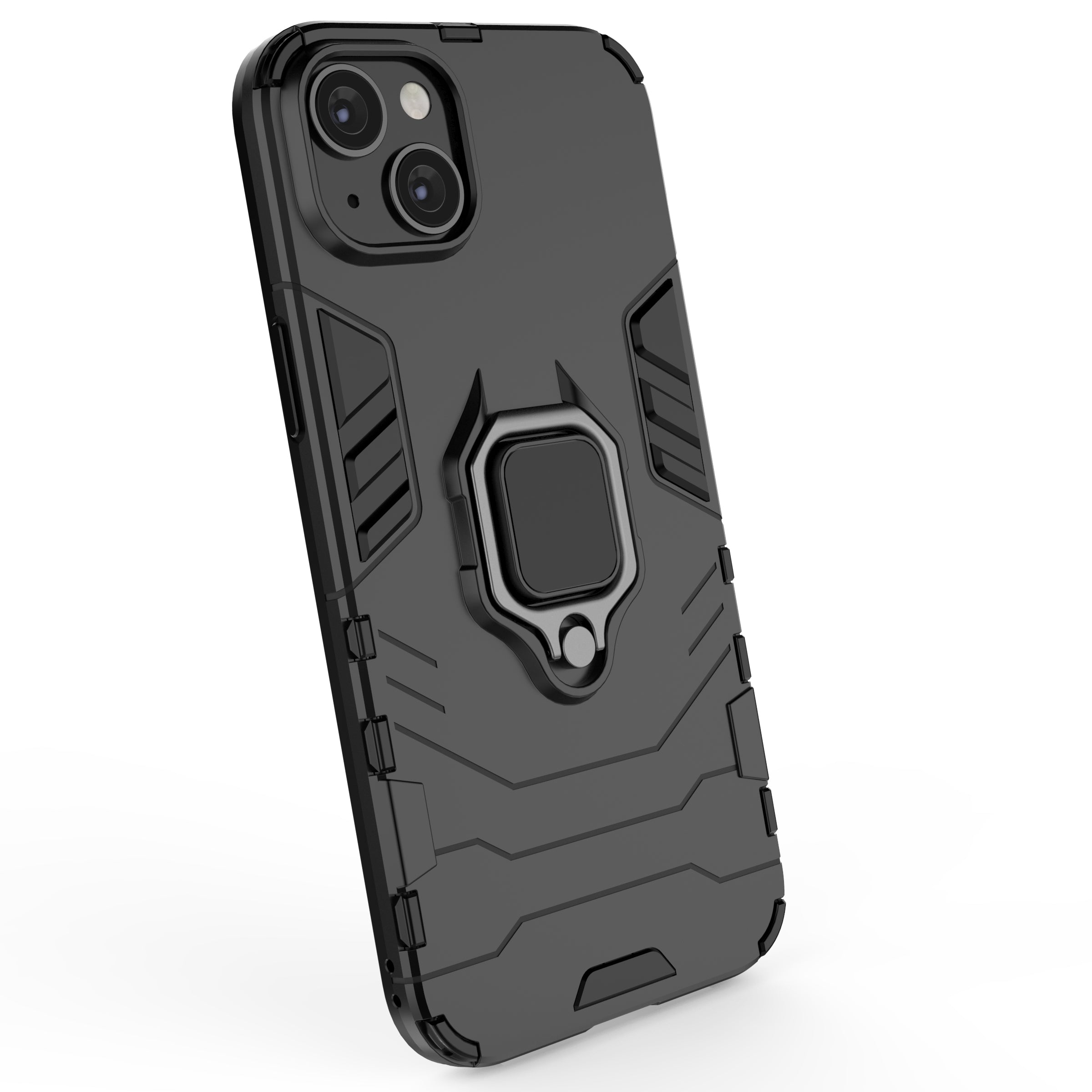 Ring Armor dėklas iPhone 14 – juodas, su žiedu