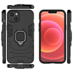 Ring Armor dėklas iPhone 14 – juodas, su žiedu