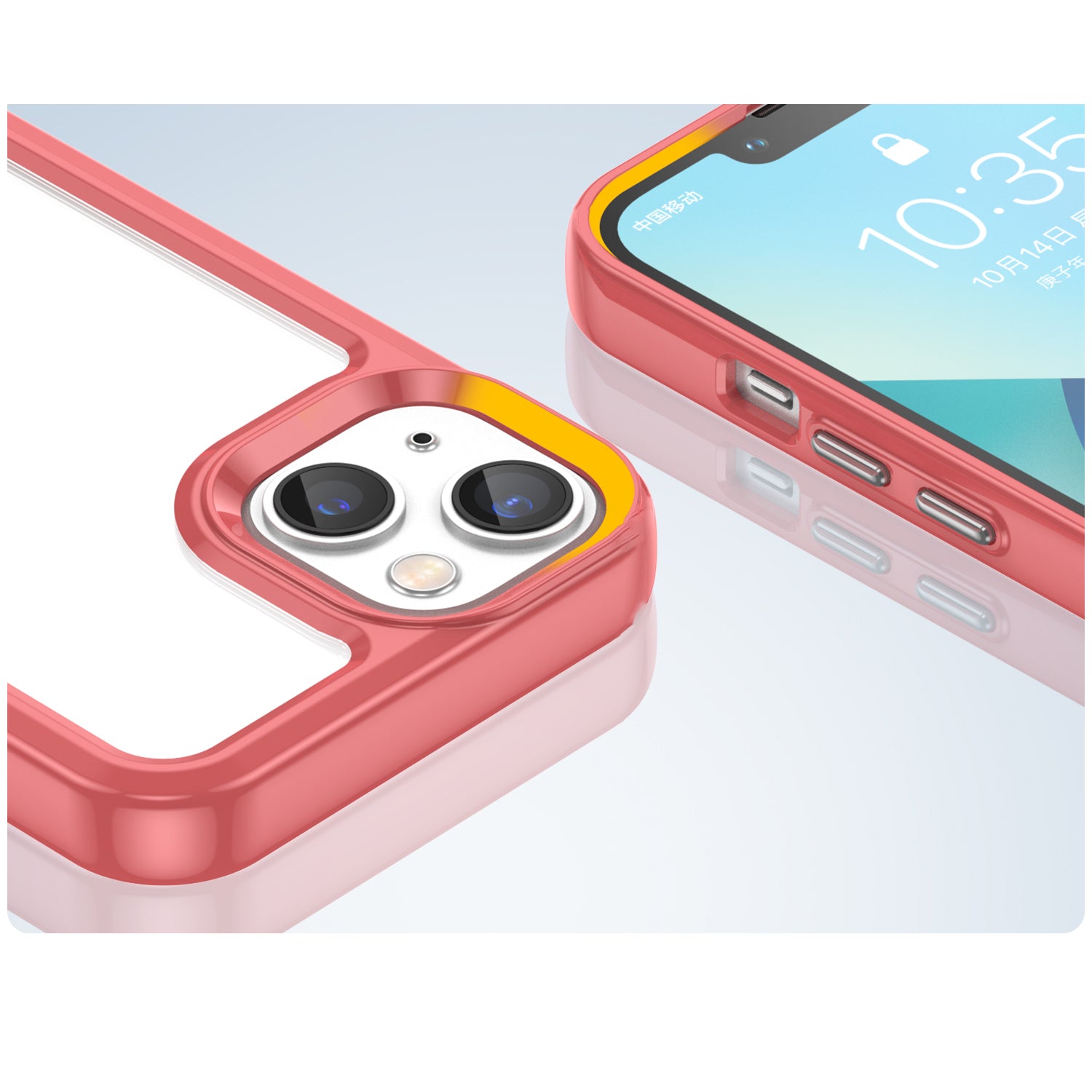 Outer Space dėklas iPhone 14 Plus – raudonas