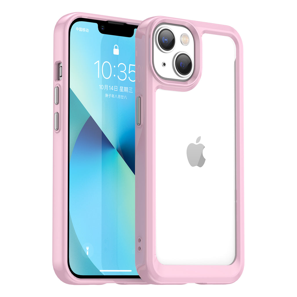 Apsauginis dėklas iPhone 14 Plus Outer Space Case – rožinis