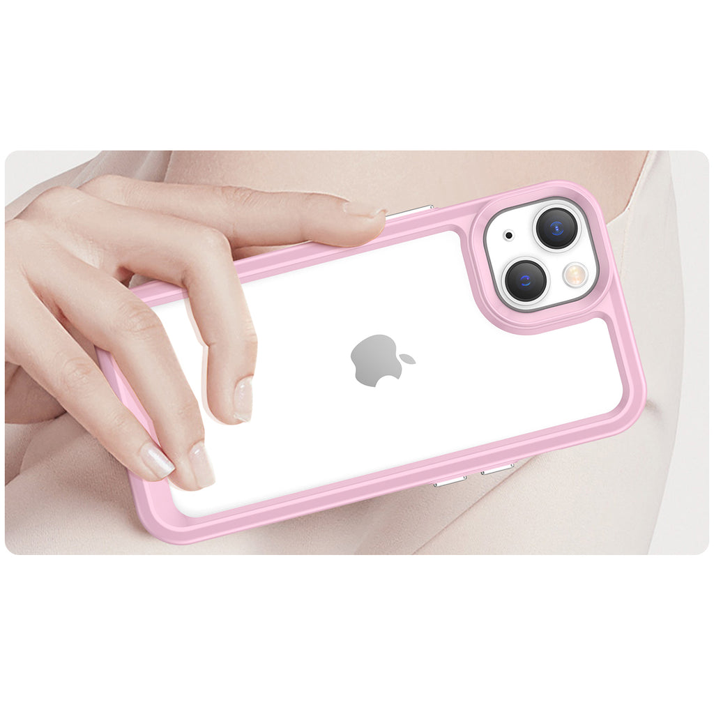 Apsauginis dėklas iPhone 14 Plus Outer Space Case – rožinis