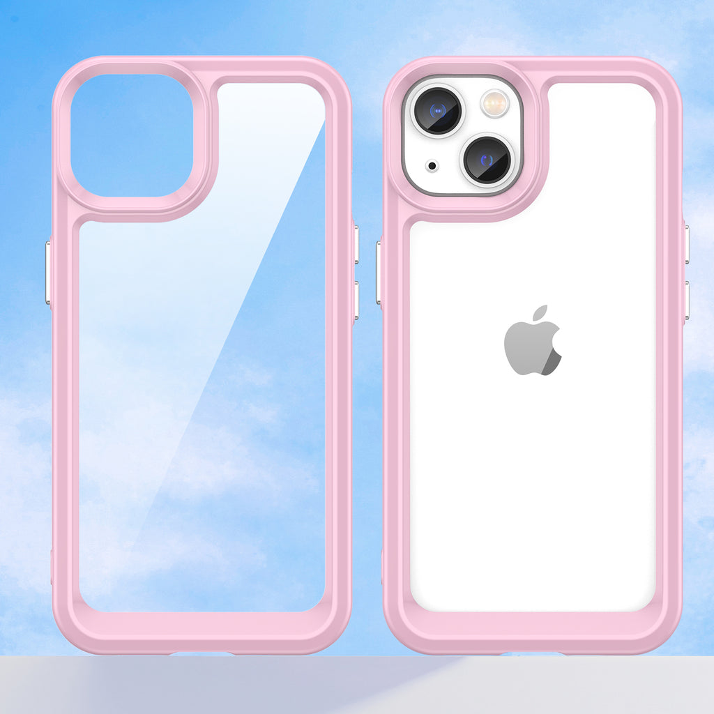 Apsauginis dėklas iPhone 14 Plus Outer Space Case – rožinis