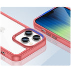Outer Space hibridinis dėklas iPhone 14 Pro – raudonas