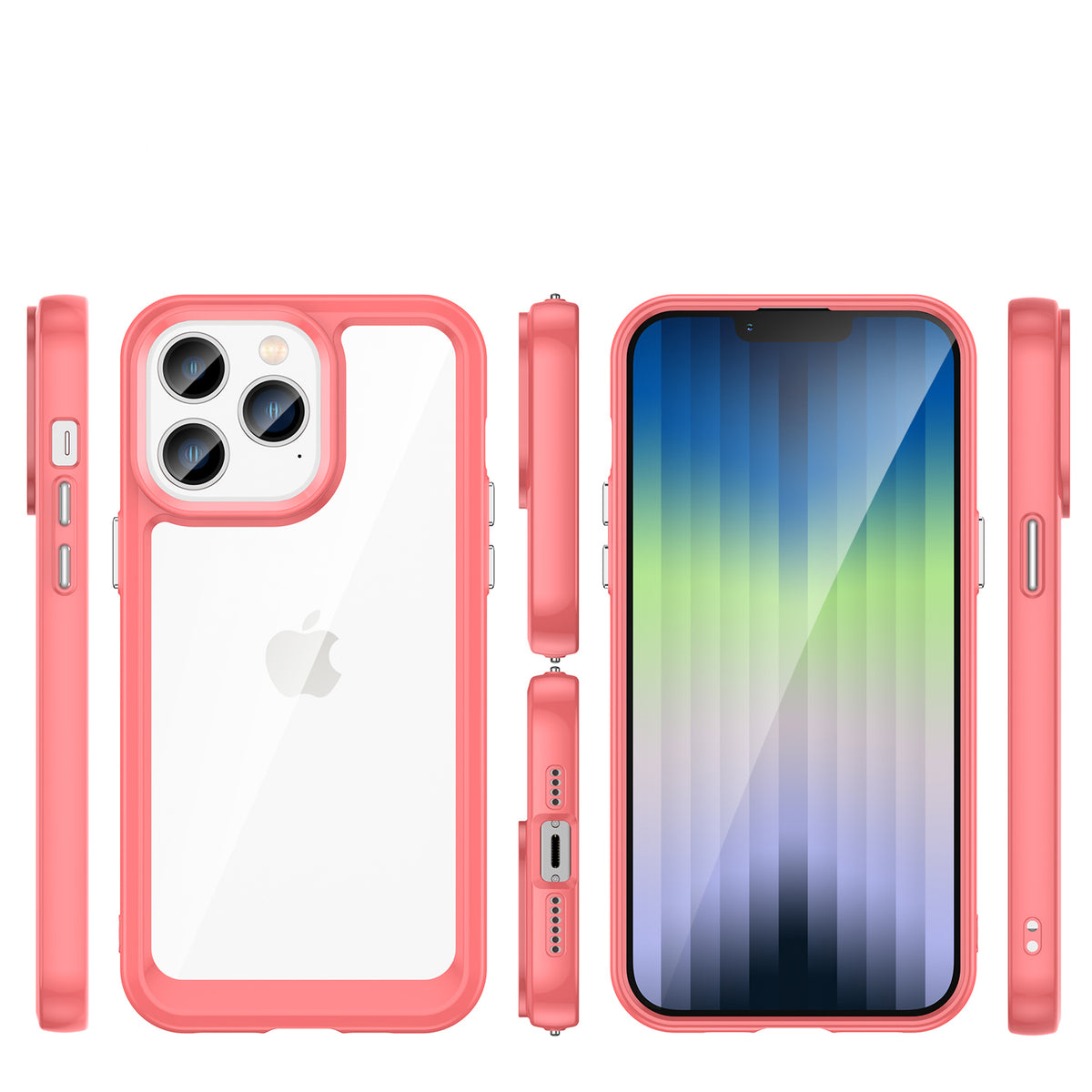 Outer Space dėklas iPhone 14 Pro Max – raudonas