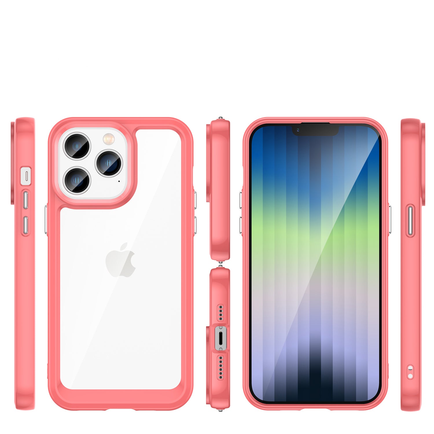 Outer Space dėklas iPhone 14 Pro Max – raudonas