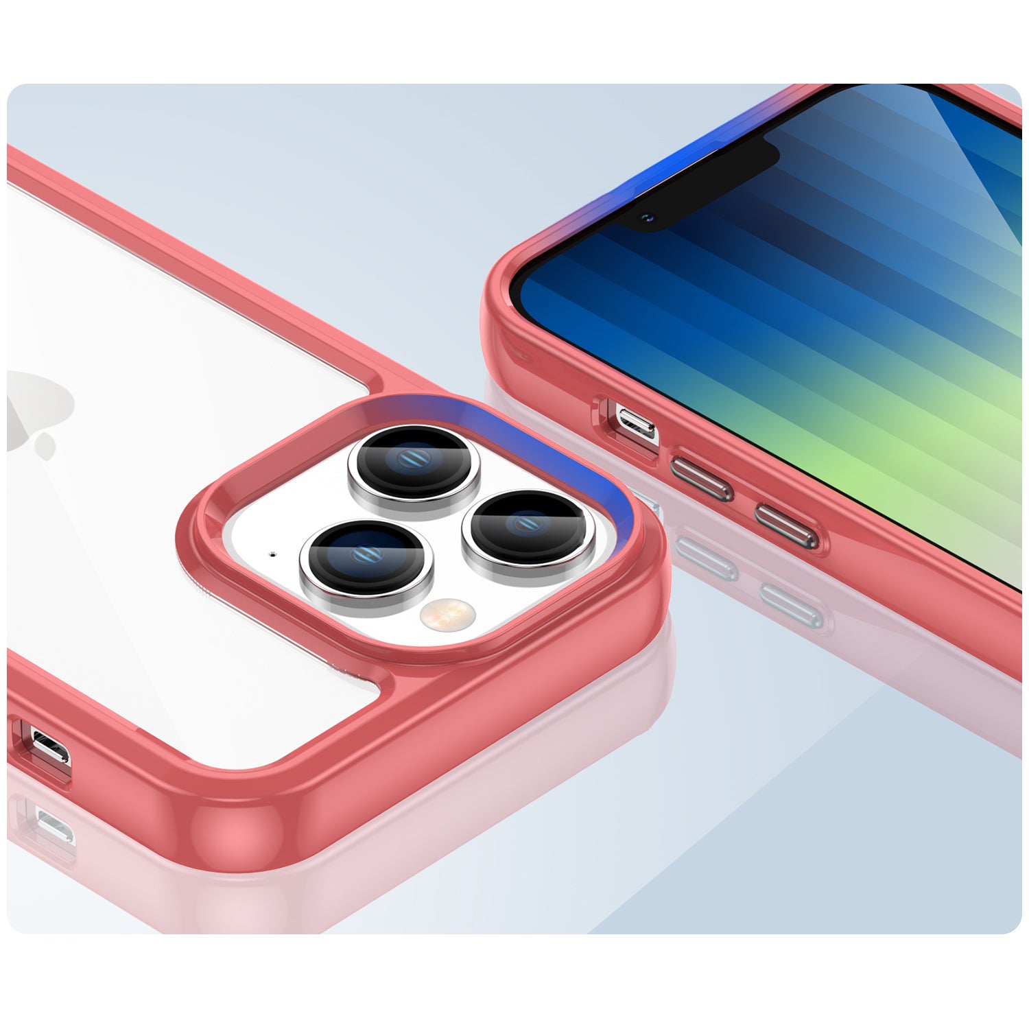 Outer Space dėklas iPhone 14 Pro Max – raudonas
