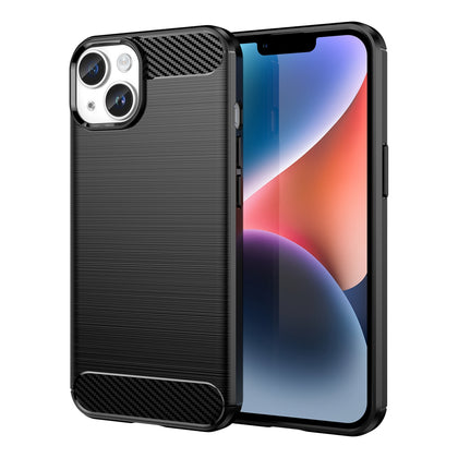 Carbon TPU dėklas iPhone 14 Plus – juodas -- iPhone 14 Plus