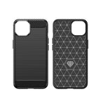 Carbon TPU dėklas iPhone 14 Plus – juodas