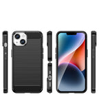 Carbon TPU dėklas iPhone 14 Plus – juodas -- iPhone 14 Plus