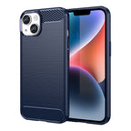 KAMA Carbon dėklas iPhone 14 Plus – mėlynas -- iPhone 14 Plus