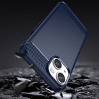 KAMA Carbon dėklas iPhone 14 Plus – mėlynas -- iPhone 14 Plus