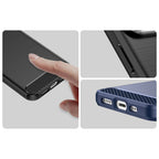 Carbon dėklas iPhone 14 Pro – juodas TPU