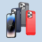 Carbon dėklas iPhone 14 Pro – juodas TPU