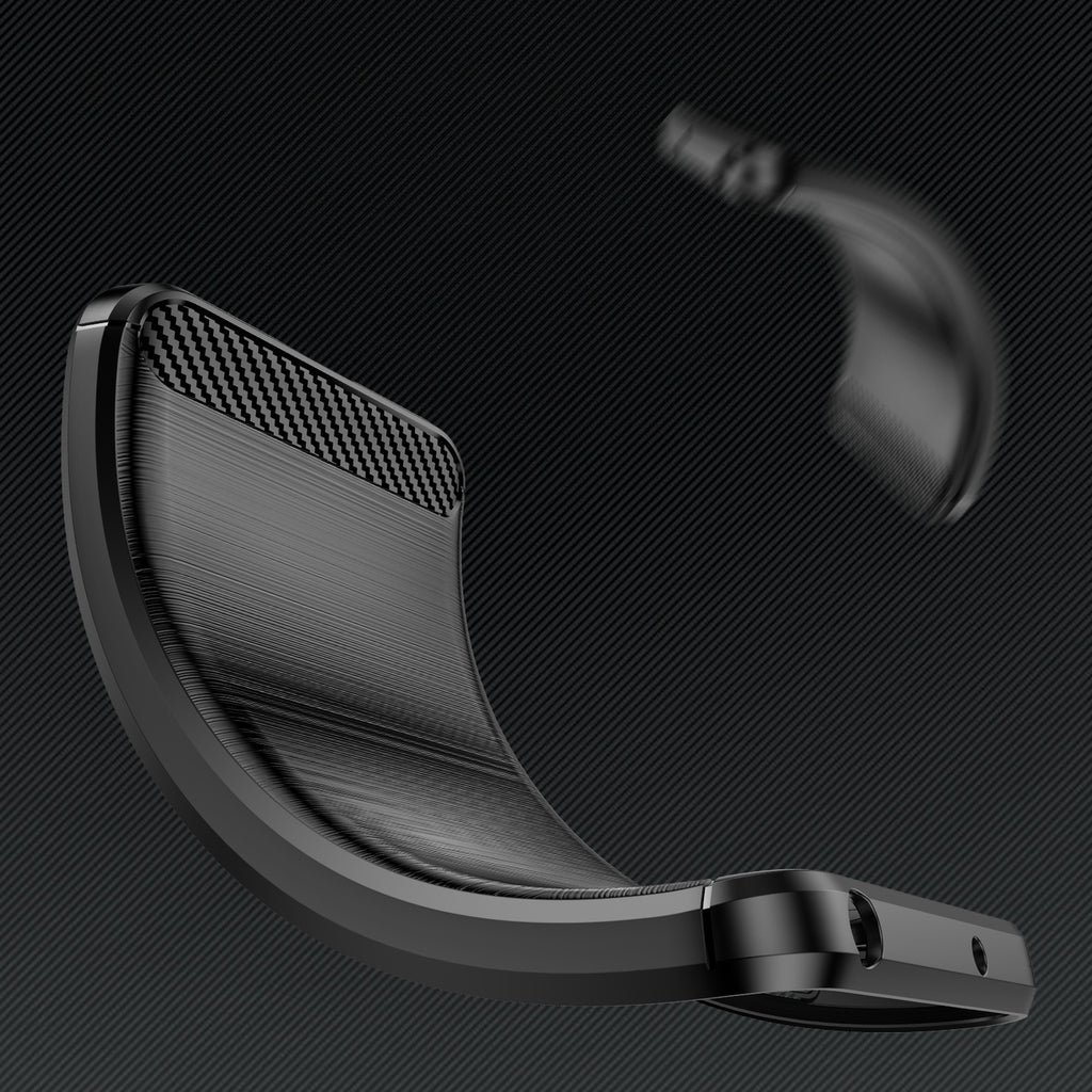 Carbon dėklas iPhone 14 Pro – juodas TPU