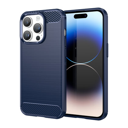 Anglies rašto TPU dėklas iPhone 14 Pro – mėlynas