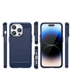 Anglies rašto TPU dėklas iPhone 14 Pro – mėlynas